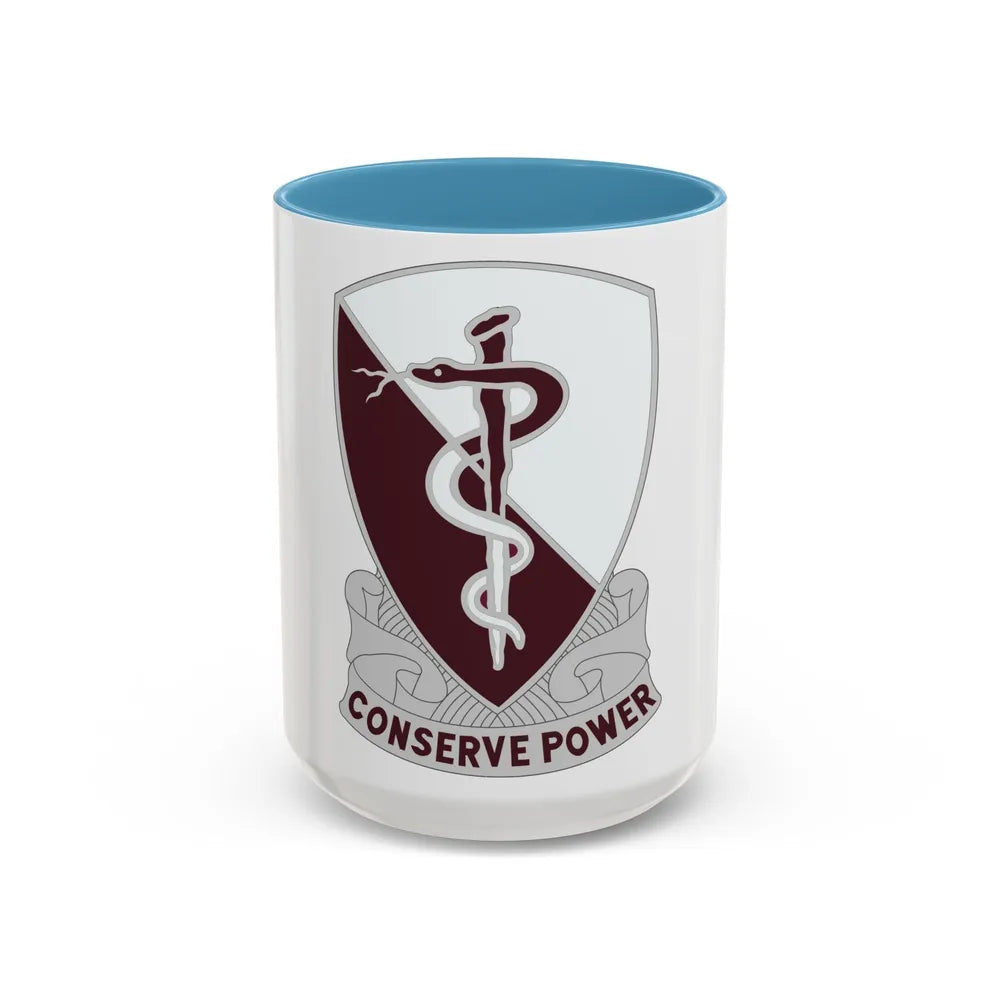 68 Medical Group (U.S. Army) Accent Coffee Mug-15oz-Light Blue-Go Mug Yourself