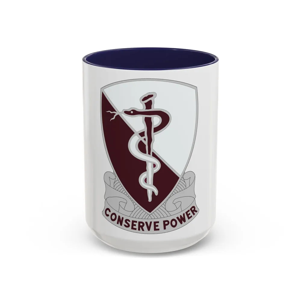 68 Medical Group (U.S. Army) Accent Coffee Mug-15oz-Navy-Go Mug Yourself