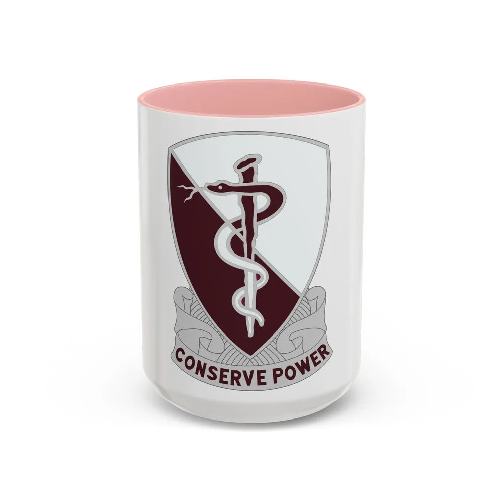 68 Medical Group (U.S. Army) Accent Coffee Mug-15oz-Pink-Go Mug Yourself