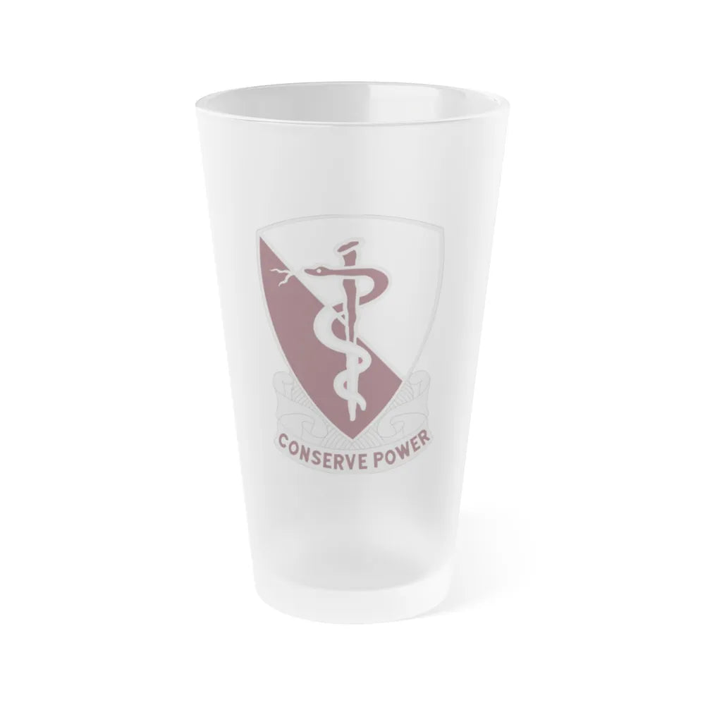 68 Medical Group (U.S. Army) Frosted Pint Glass 16oz-Go Mug Yourself