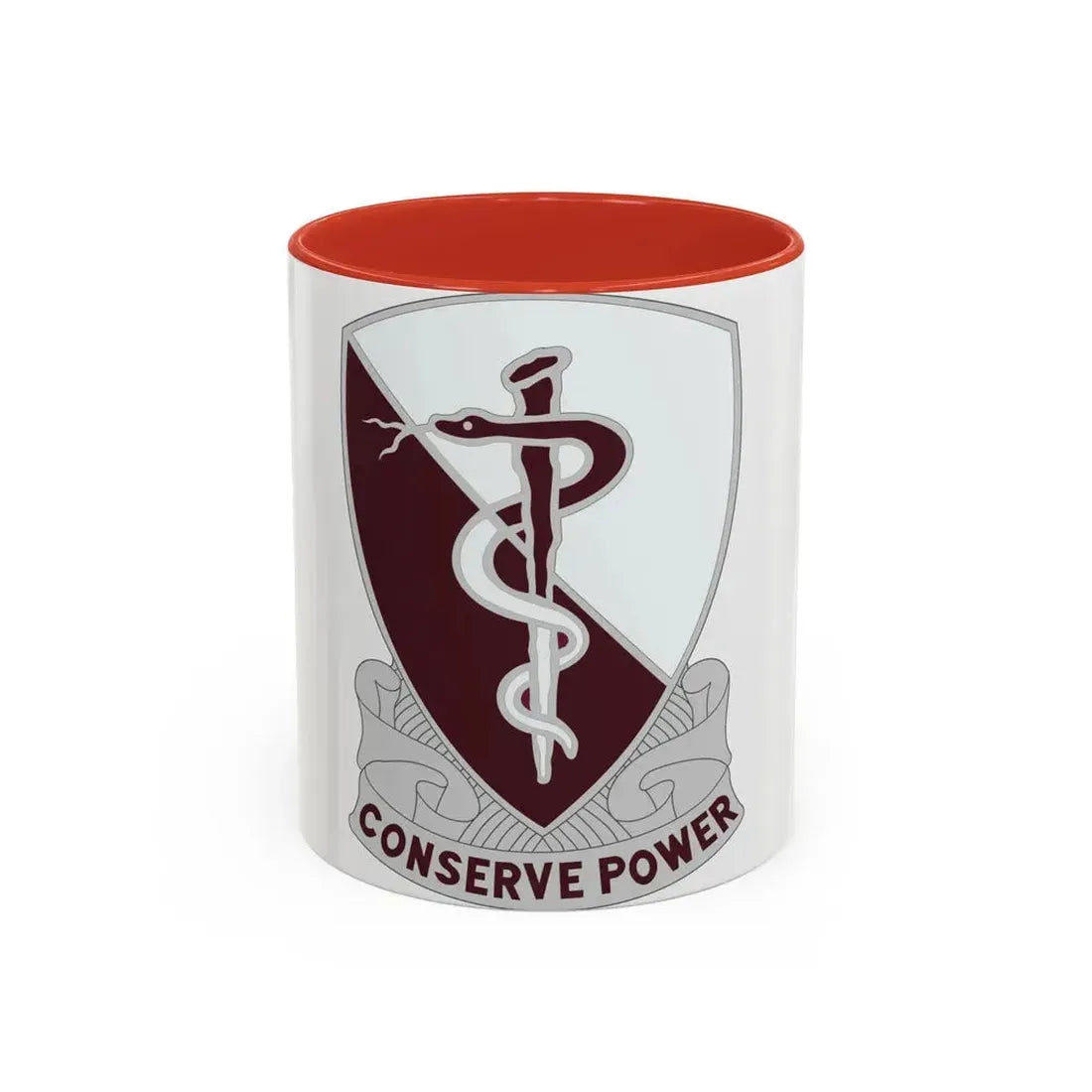 68 Medical Group (U.S. Army) Accent Coffee Mug 11oz Red - Go Mug Yourself