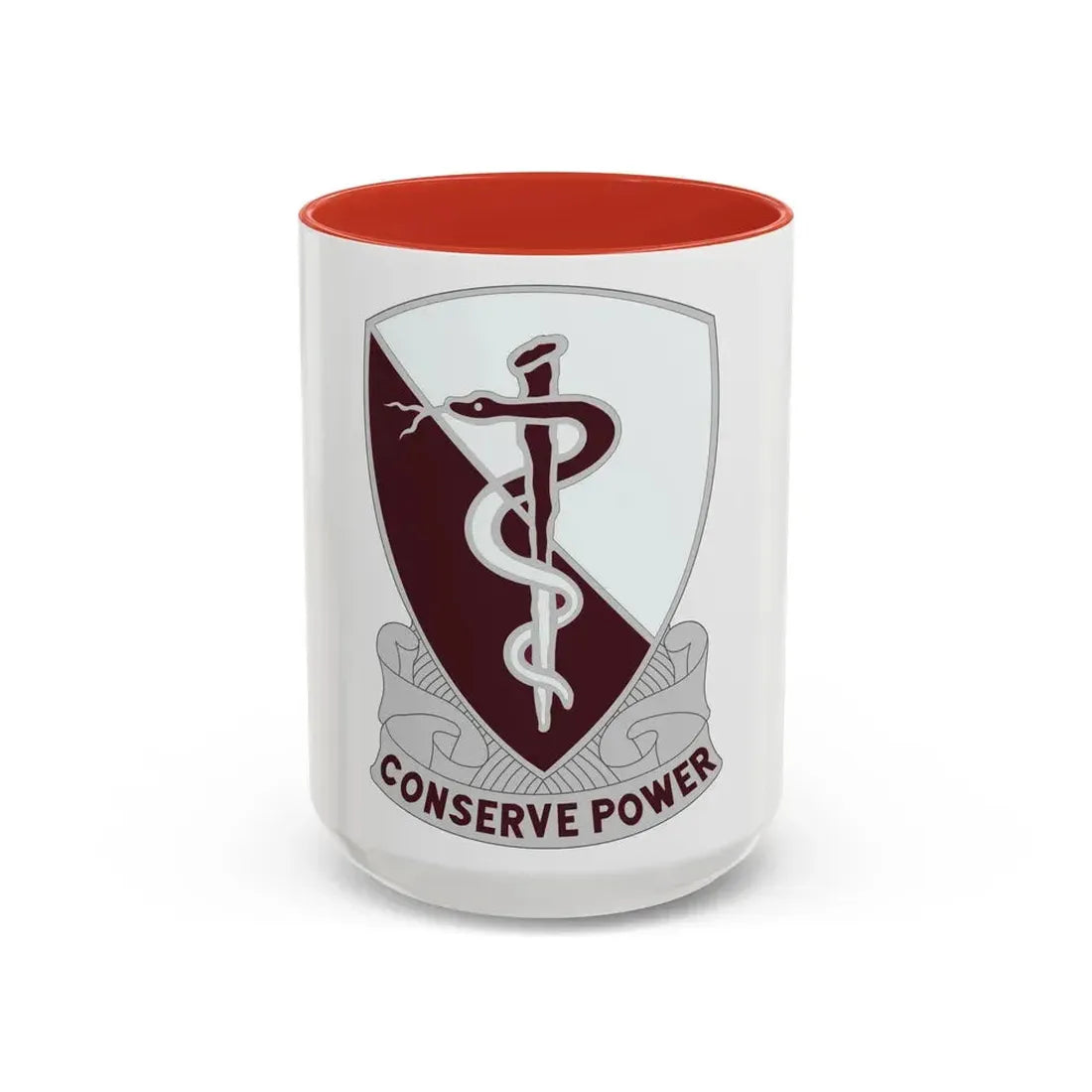 68 Medical Group (U.S. Army) Accent Coffee Mug 15oz Red - Go Mug Yourself