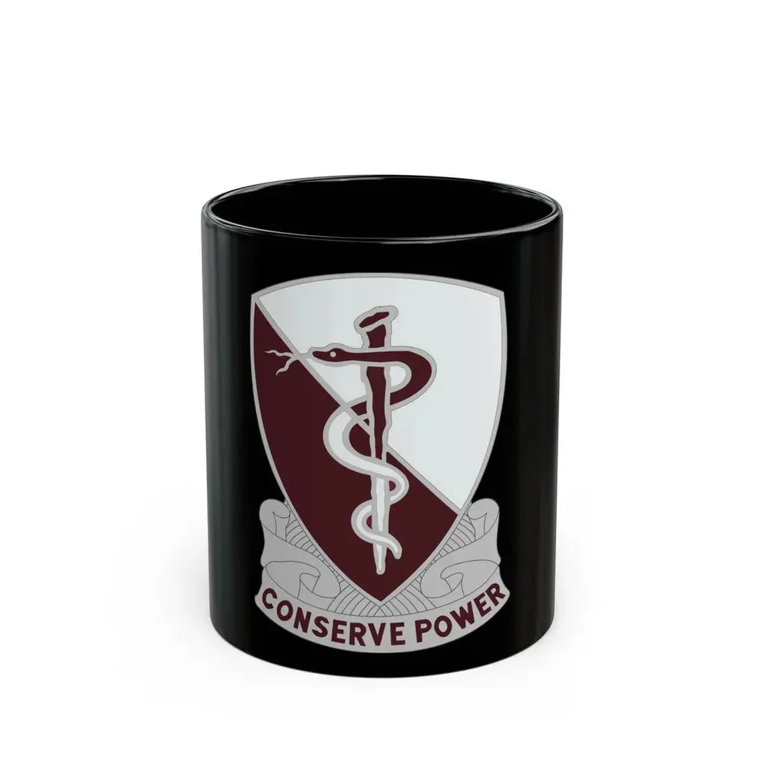 68 Medical Group (U.S. Army) Black Coffee Mug 11oz - Go Mug Yourself