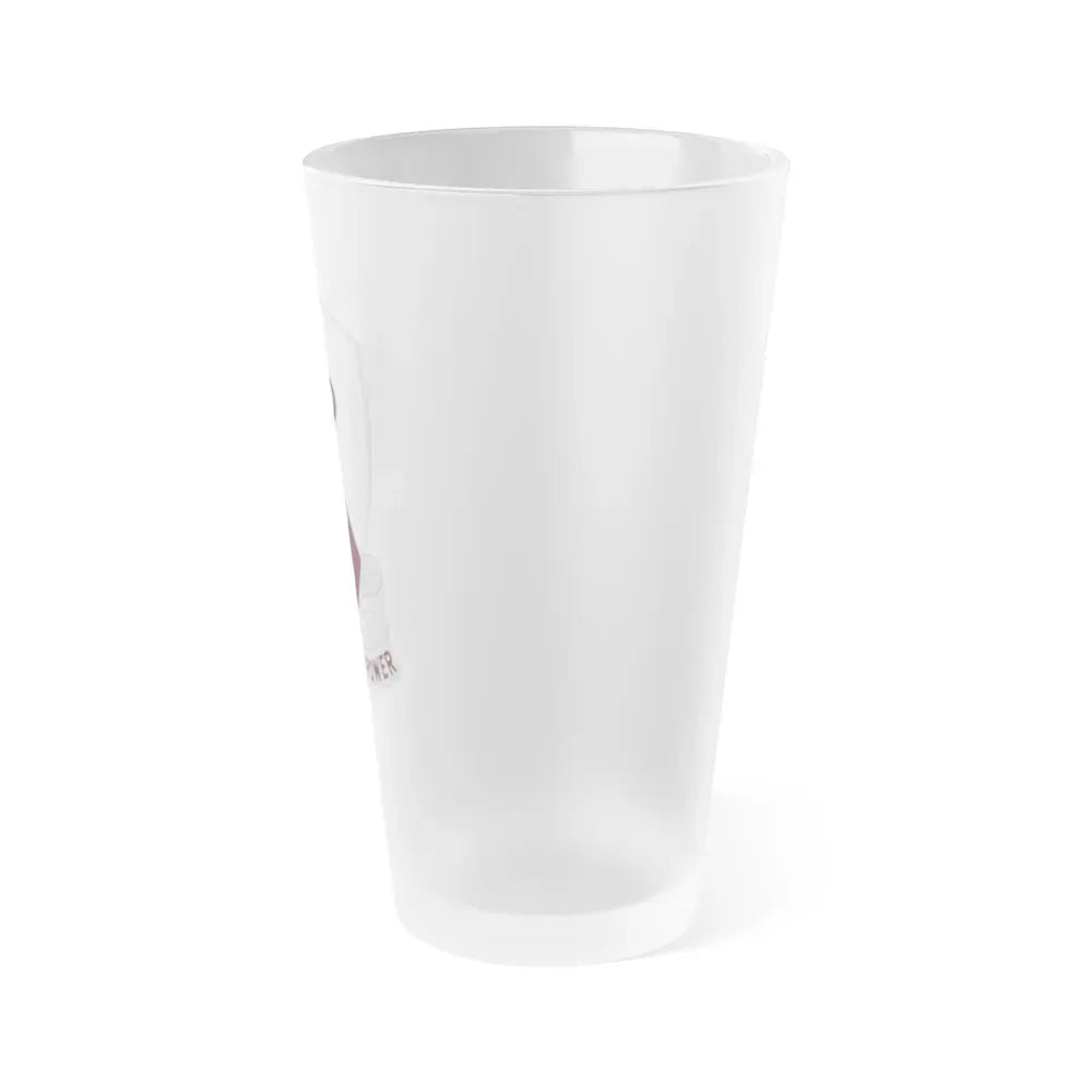 68 Medical Group (U.S. Army) Frosted Pint Glass 16oz - Go Mug Yourself