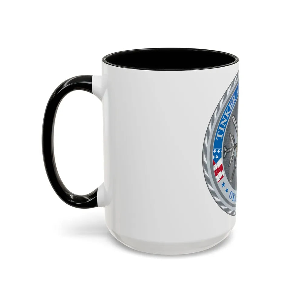 Tinker AF Base (U.S. Air Force) Accent Coffee Mug-Go Mug Yourself