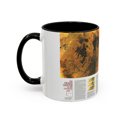 USA - Grand Canyon of the Colorado (1978) (Map) Accent Coffee Mug