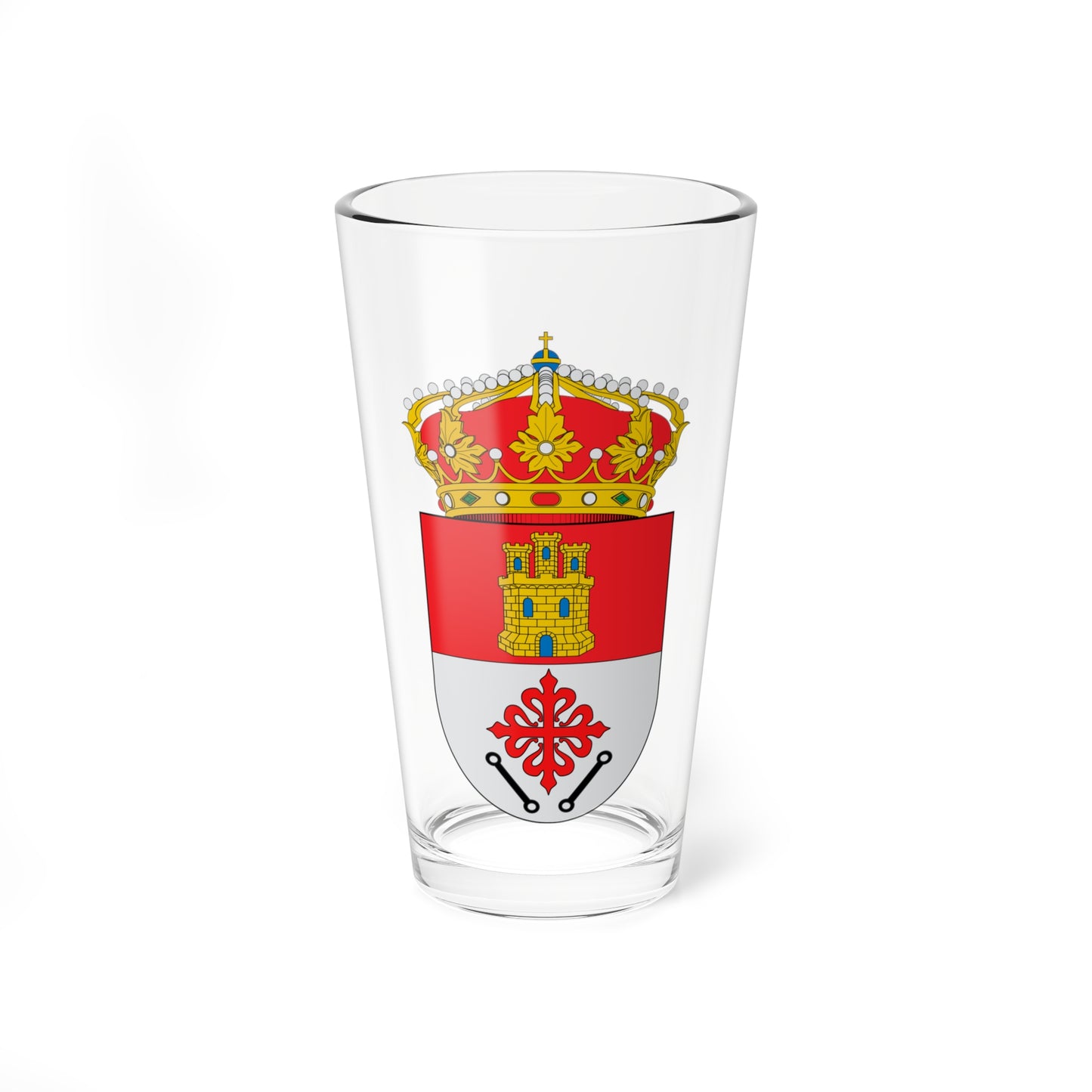 Escudo de Abenójar (Spain) (Coat of Arms) Pint Glass 16oz