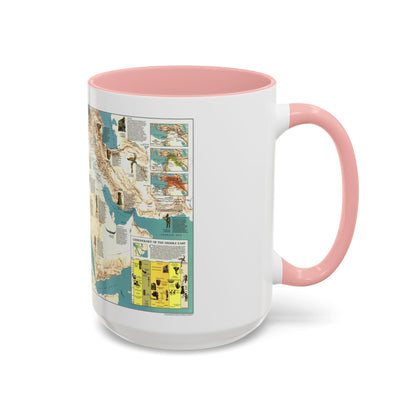 Middle East - Early Civilizations (1978) (Map) Accent Coffee Mug