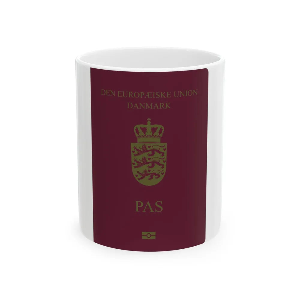 Danish Passport - White Coffee Mug-11oz-Go Mug Yourself