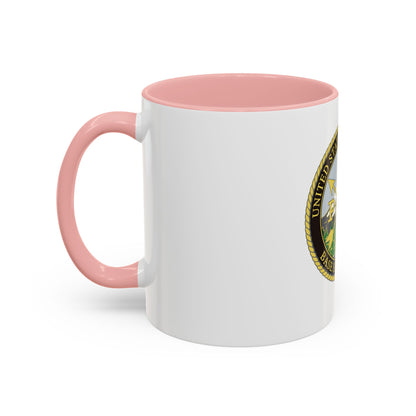 USCG Base Seattle (U.S. Coast Guard) Accent Coffee Mug