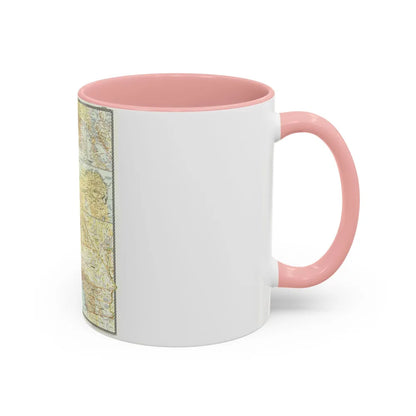 USA - California (1954) (Map) Accent Coffee Mug-Go Mug Yourself