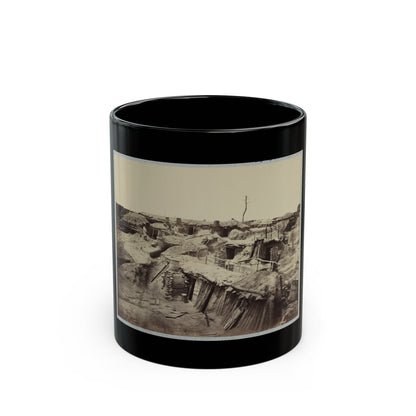Bomb-Proof Quarters In Fort Sedgwick In Front Of Petersburg, Va. (U.S. Civil War) Black Coffee Mug