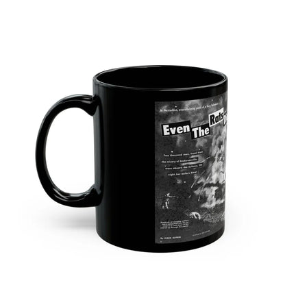 Even The Rats Died, Real Men magazine, December 1958 - Black Coffee Mug-Go Mug Yourself