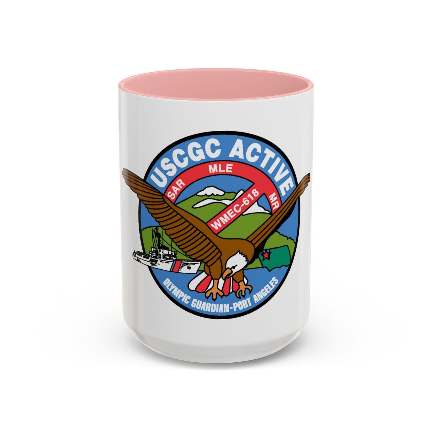 USCGC Active WMEC 618 (U.S. Coast Guard) Accent Coffee Mug