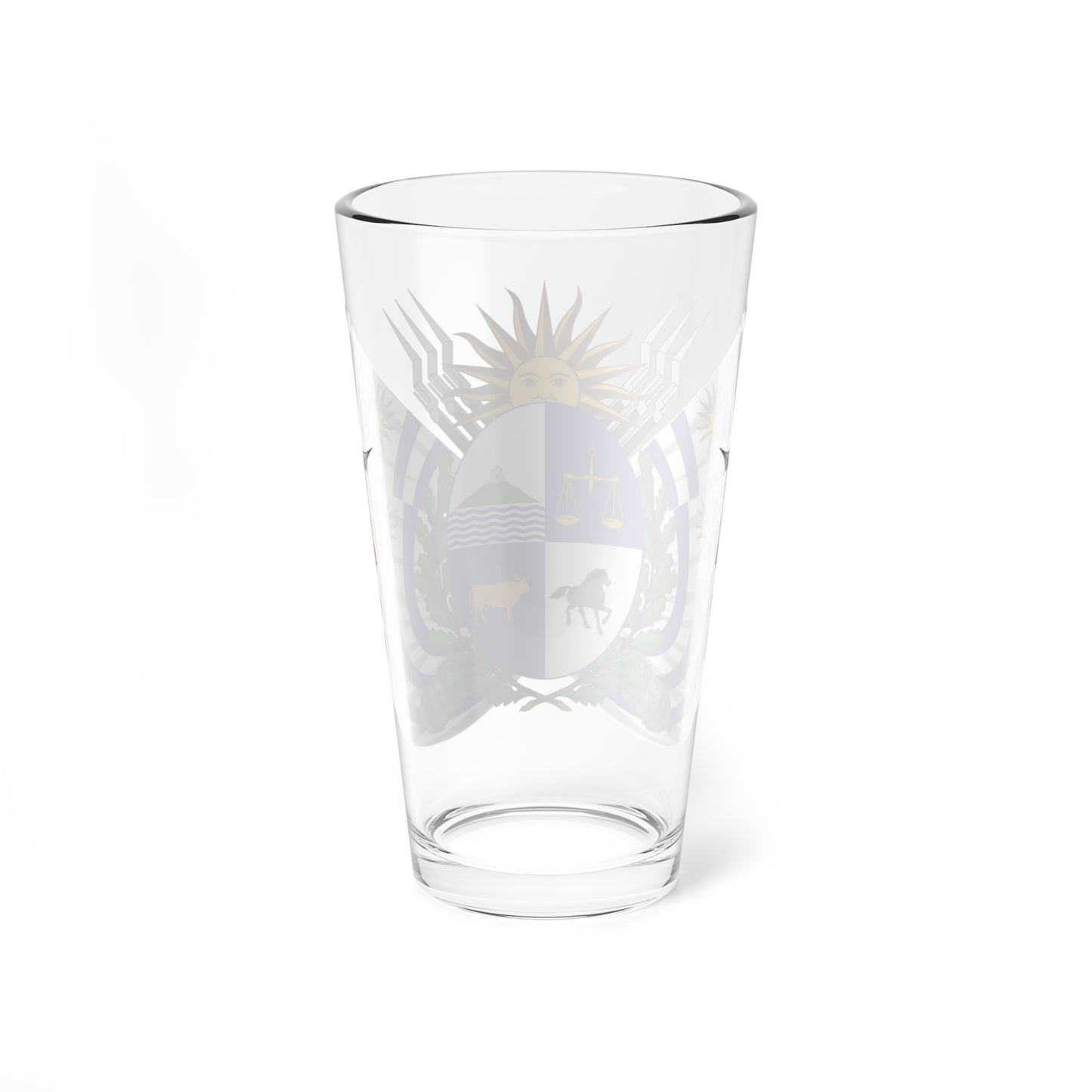 Coat of arms of Uruguay 1829-1908 (Uruguay) (Coat of Arms) Pint Glass 16oz