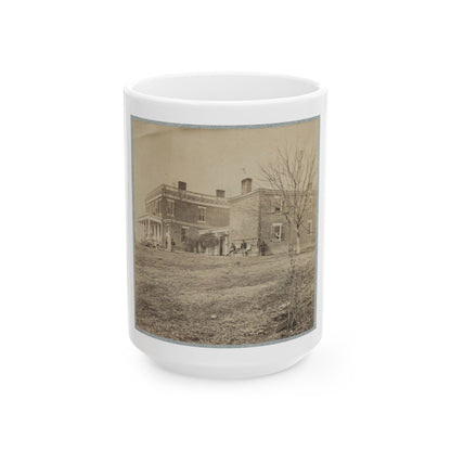 Aiken's House, James River, Va.(2) (U.S. Civil War) White Coffee Mug