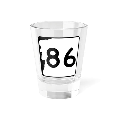 NH Route 86 (New Hampshire) (Road Sign) Shot Glass 1.5oz