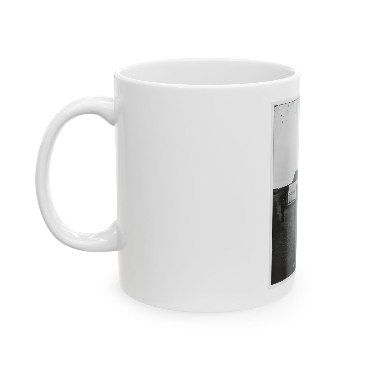 Morris Island, S.C. Quarters Of Federal Garrison Inside Fort Wagner (U.S. Civil War) White Coffee Mug