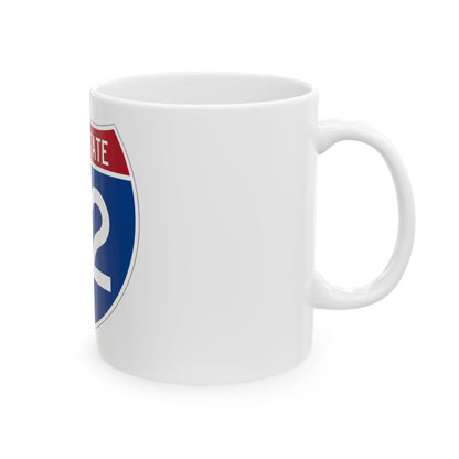 Interstate 72 (U.S. Highways) White Coffee Mug