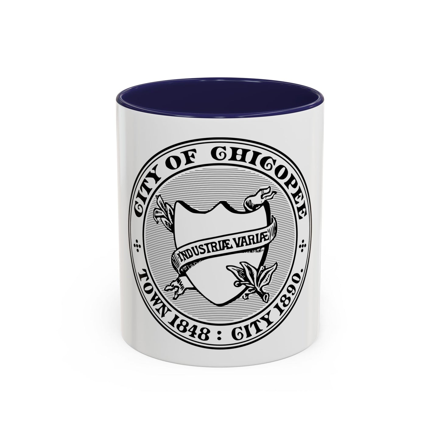 Seal of Chicopee Massachusetts - Accent Coffee Mug