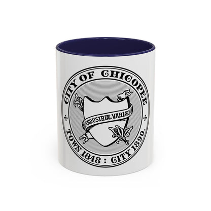 Seal of Chicopee Massachusetts - Accent Coffee Mug