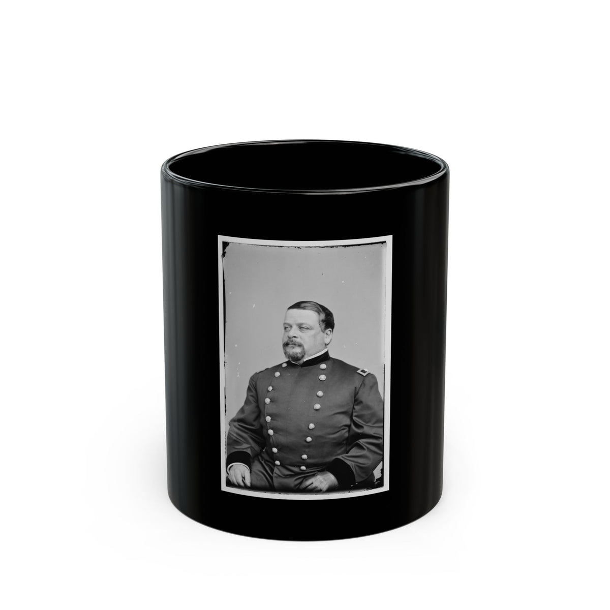 Alfred Gibbs, Col. 130th Ny Inf 001 (U.S. Civil War) Black Coffee Mug