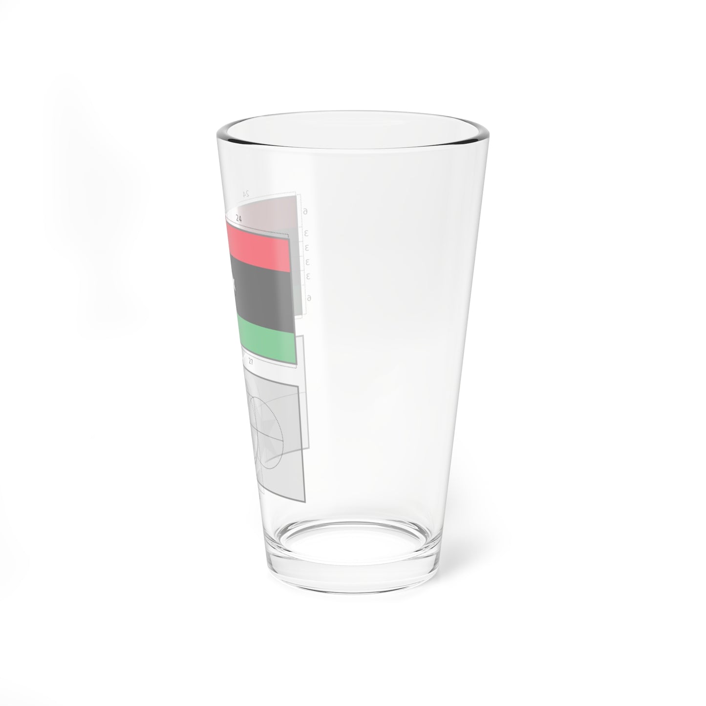 Flag of Libya construction (Libya) Pint Glass 16oz