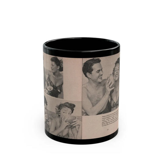 Sheree North #160 - Pages 26 & 27 from 66 PHOTOGRAPHS OF Sheree NORTH U.K. Pocket Mag. (Vintage Female Icon) Black Coffee Mug-11oz-Go Mug Yourself