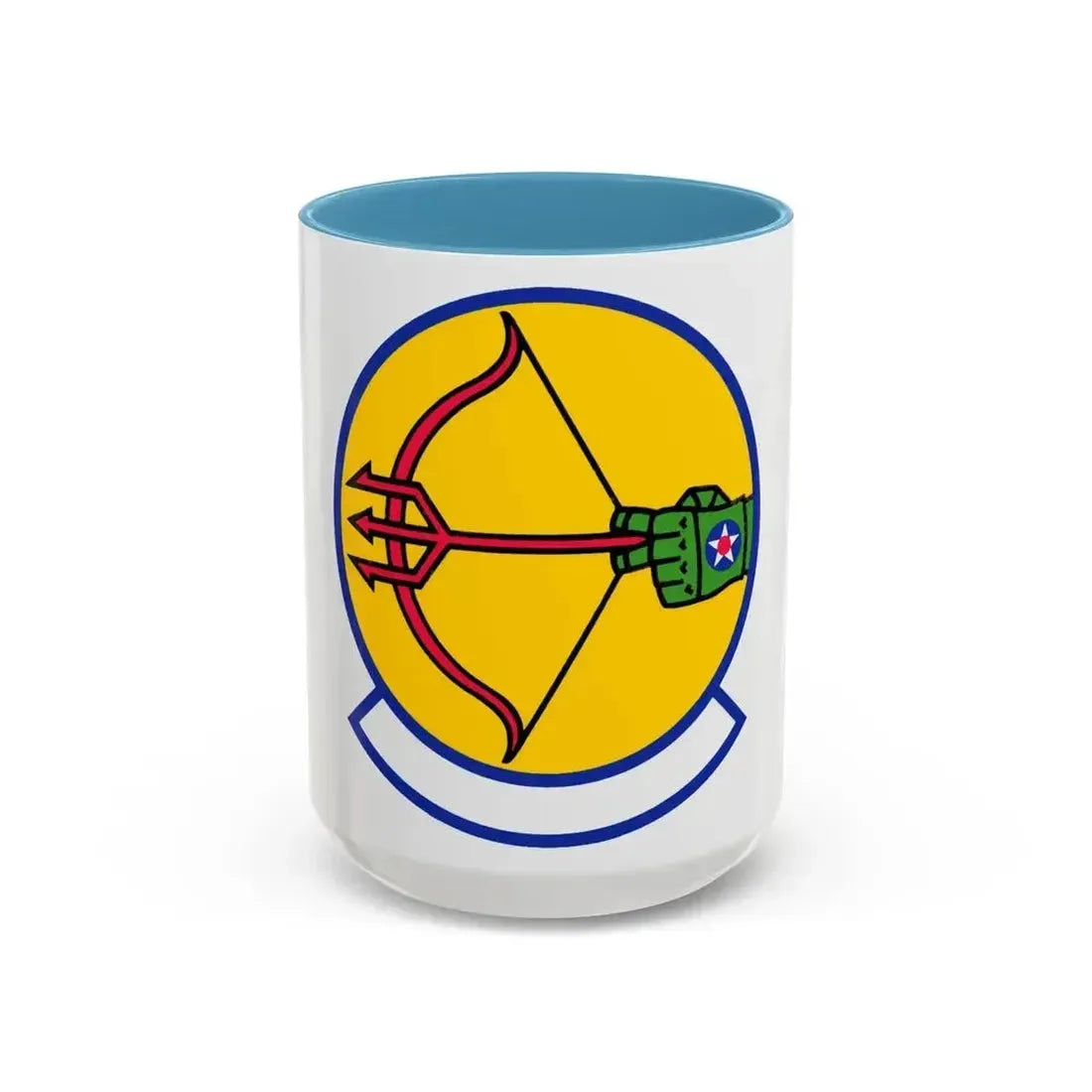 682 Air Support Operations Squadron ACC (U.S. Air Force) Accent Coffee Mug 15oz Light Blue - Go Mug Yourself
