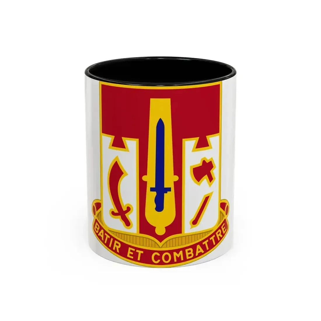 682 Engineer Battalion (U.S. Army) Accent Coffee Mug 11oz Black - Go Mug Yourself