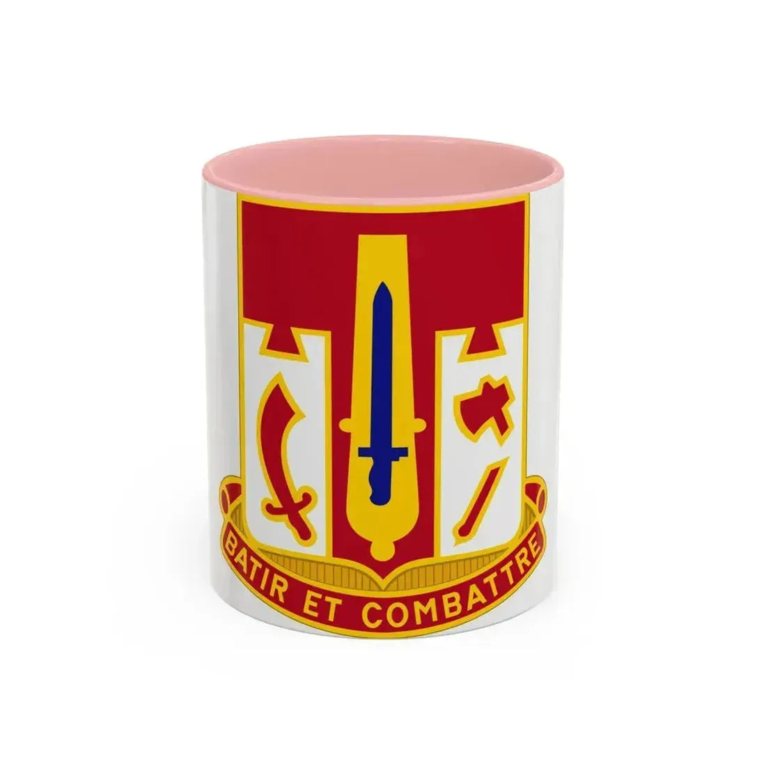 682 Engineer Battalion (U.S. Army) Accent Coffee Mug 11oz Pink - Go Mug Yourself