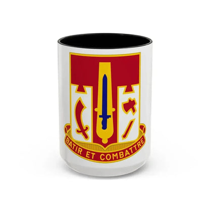 682 Engineer Battalion (U.S. Army) Accent Coffee Mug 15oz Black - Go Mug Yourself