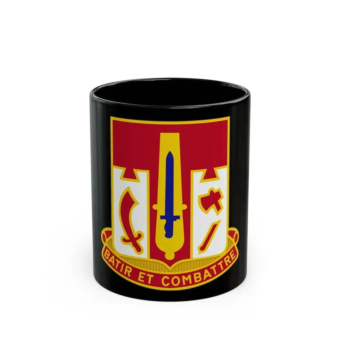 682 Engineer Battalion (U.S. Army) Black Coffee Mug 11oz - Go Mug Yourself