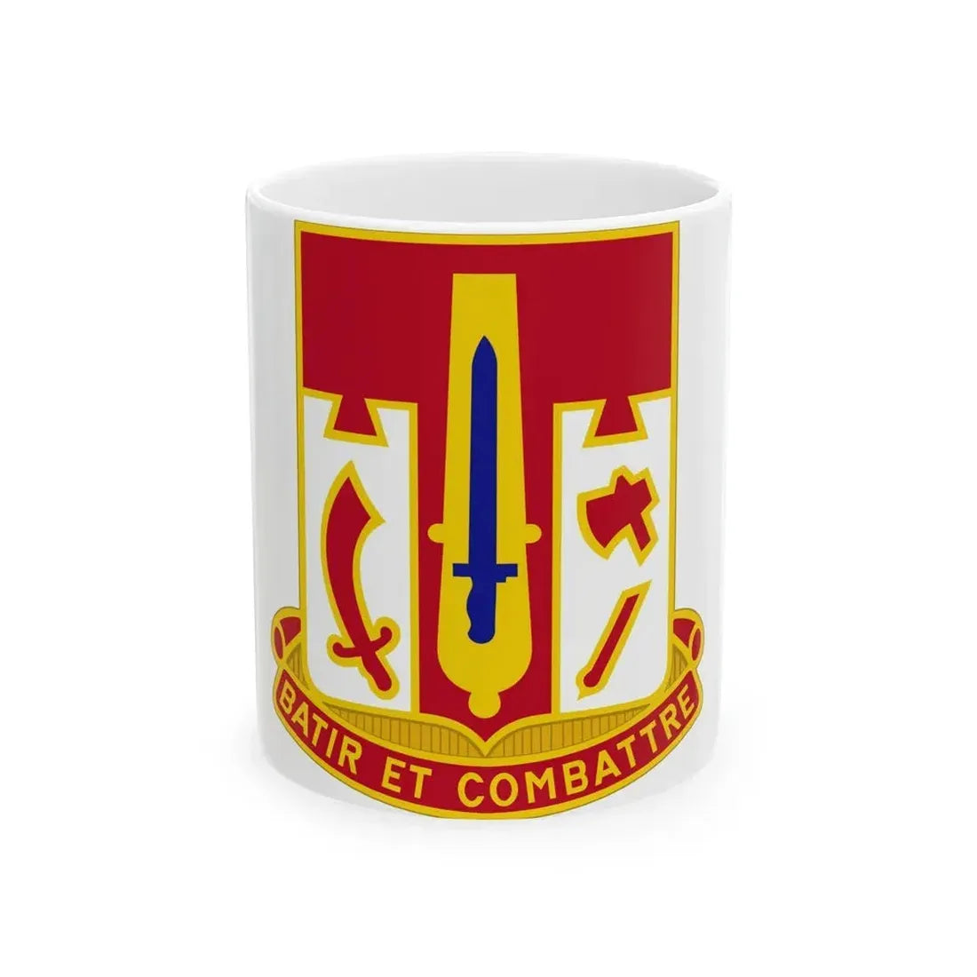 682 Engineer Battalion (U.S. Army) White Coffee Mug 11oz - Go Mug Yourself