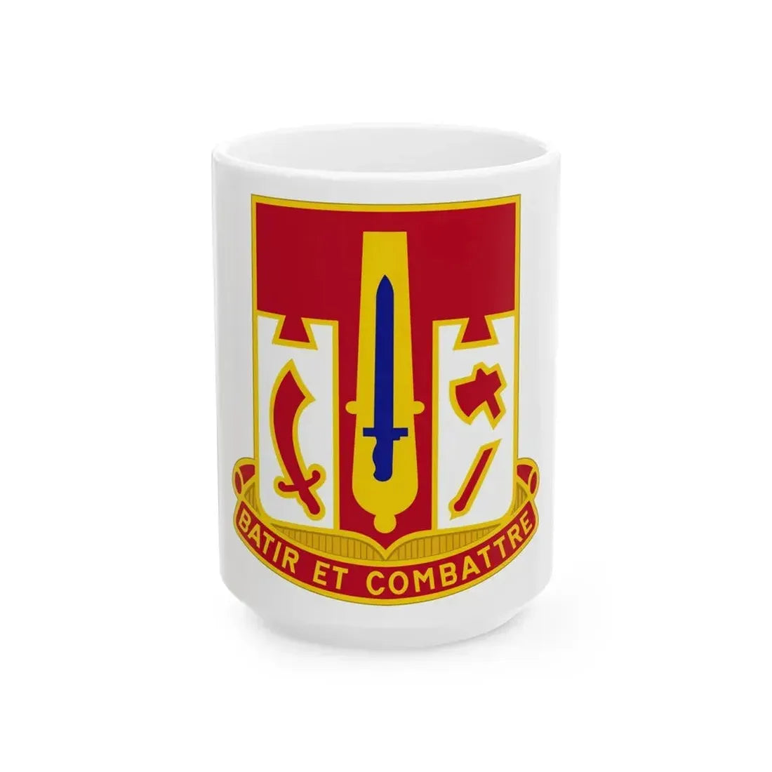 682 Engineer Battalion (U.S. Army) White Coffee Mug 15oz - Go Mug Yourself