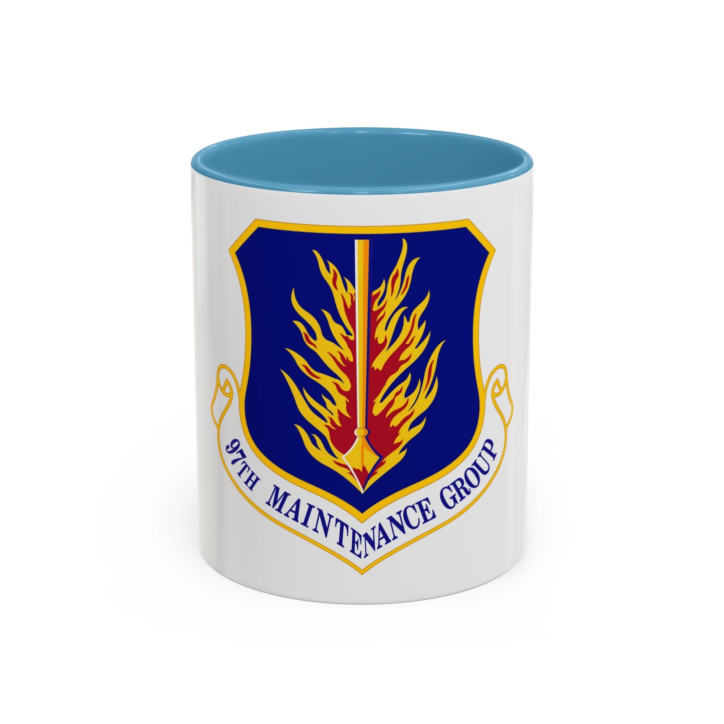 97 Maintenance Group AETC (U.S. Air Force) Accent Coffee Mug
