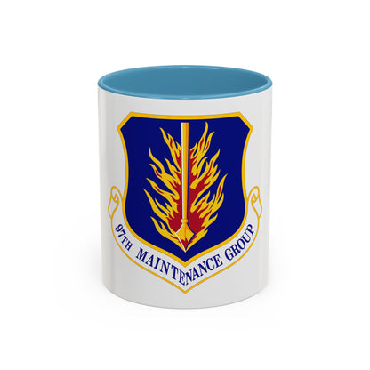 97 Maintenance Group AETC (U.S. Air Force) Accent Coffee Mug