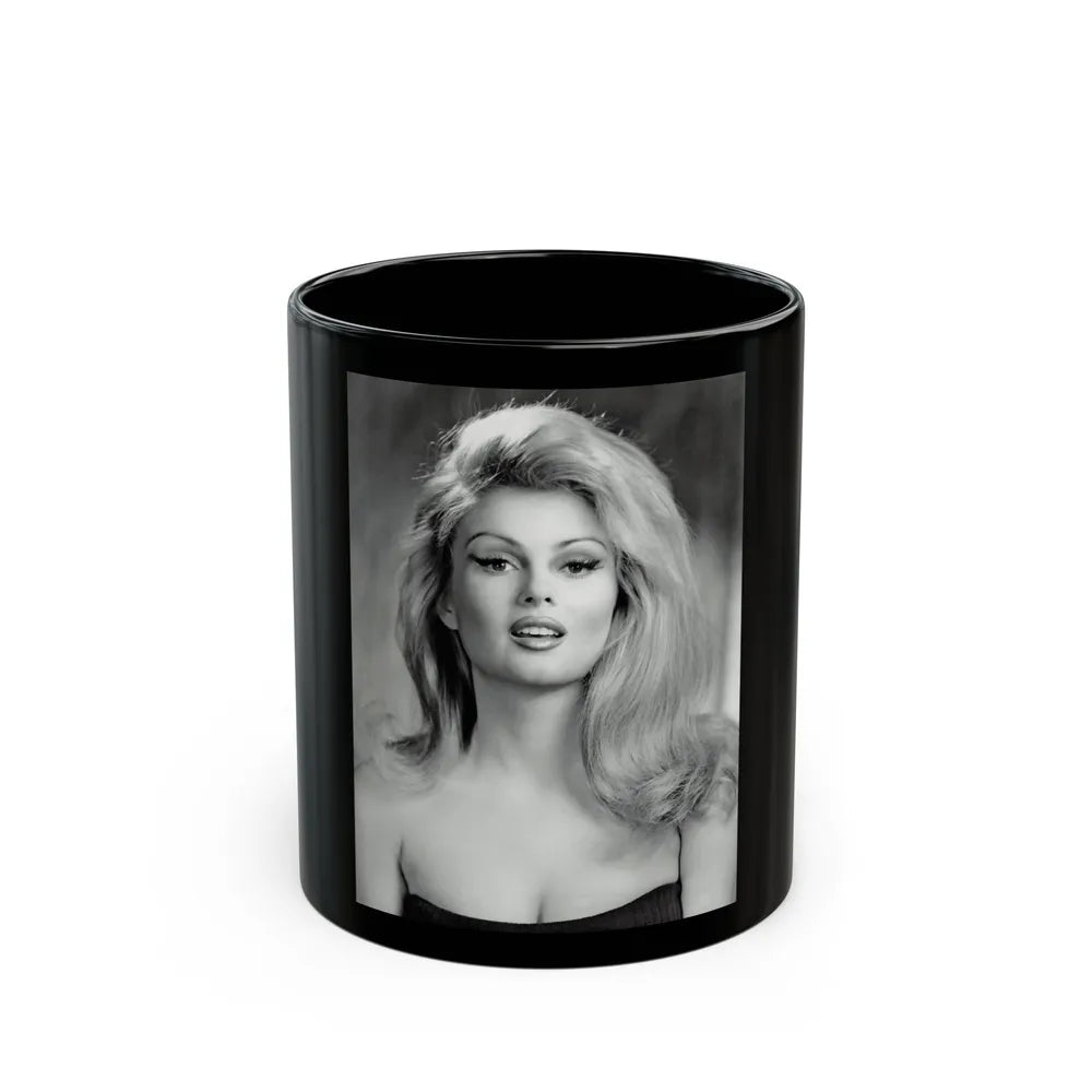 Pamela Tiffin #54 (Vintage Female Icon) Black Coffee Mug-11oz-Go Mug Yourself