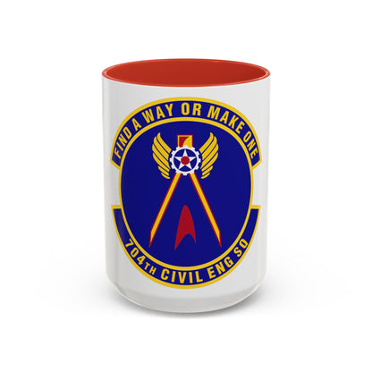 704th Civil Engineer Squadron (U.S. Air Force) Accent Coffee Mug