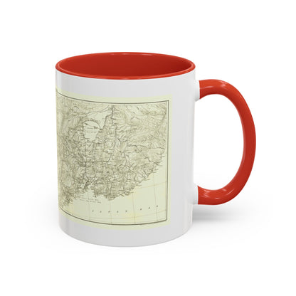 Asia - Kirin, Harbin, Vladivostok (1905) (Map) Accent Coffee Mug