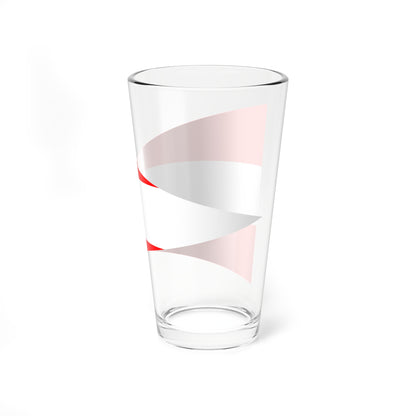 Army Rank Flag of Denmark - Chief of a Division (Denmark) Pint Glass 16oz