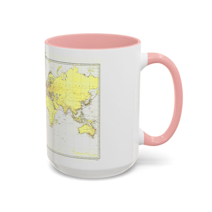Submarine Cables of the World (1896) (Map) Accent Coffee Mug