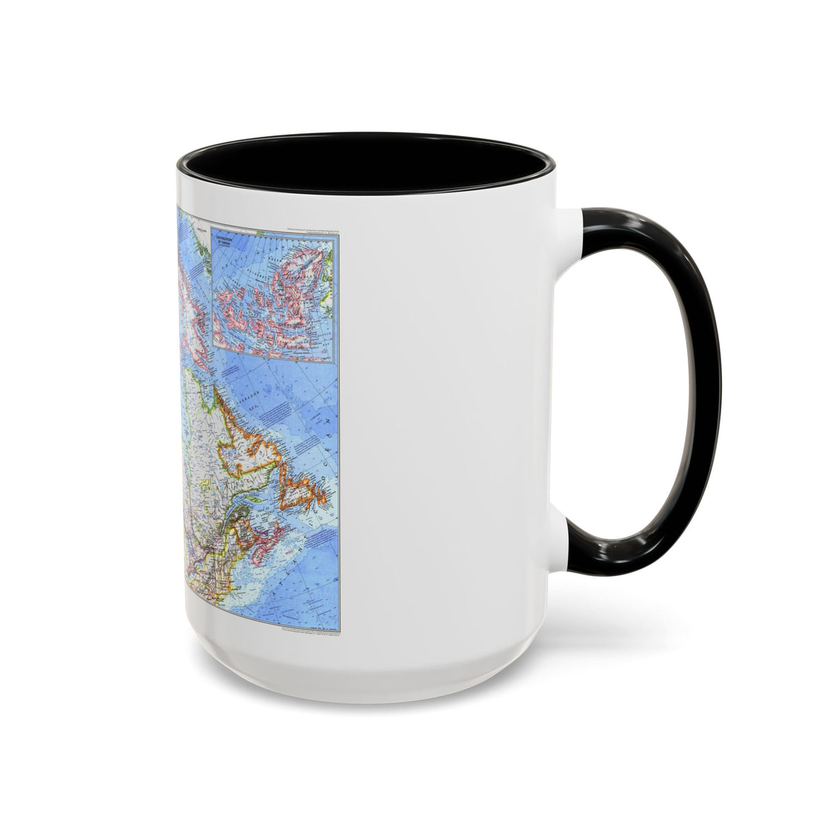 Canada (1972) (Map) Accent Coffee Mug