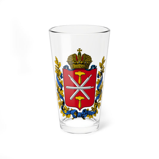 Coat of arms of Tula Governorate 1878 (Russia) (Coat of Arms) Pint Glass 16oz