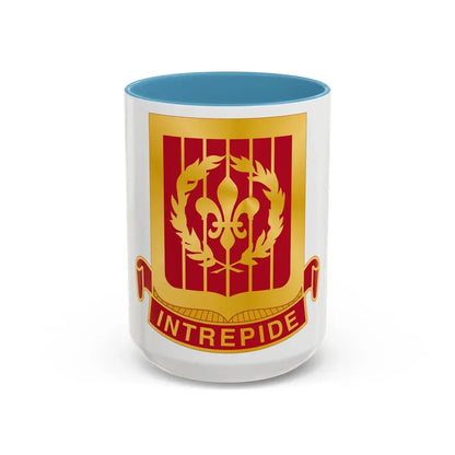 682nd Antiaircraft Artillery Gun Battalion (U.S. Army) Accent Coffee Mug 15oz Light Blue - Go Mug Yourself