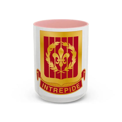 682nd Antiaircraft Artillery Gun Battalion (U.S. Army) Accent Coffee Mug 15oz Pink - Go Mug Yourself