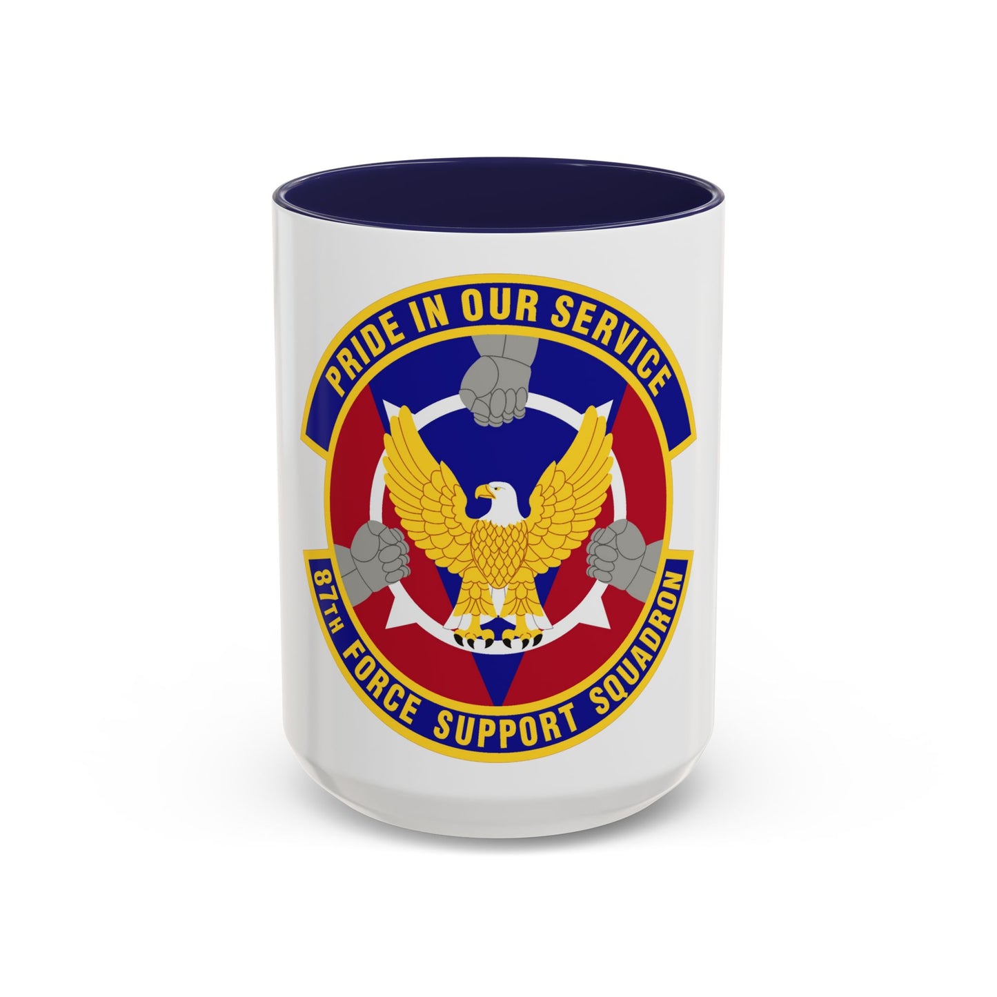 87 Force Support Squadron AMC (U.S. Air Force) Accent Coffee Mug