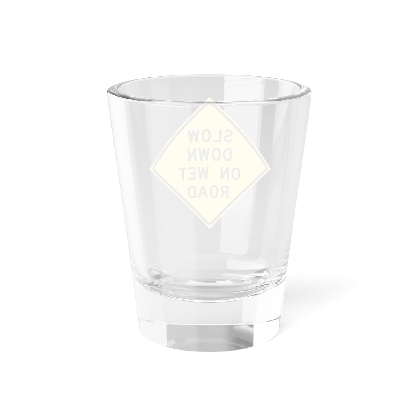 MUTCD-TX W8-5aT (Texas) (Road Sign) Shot Glass 1.5oz