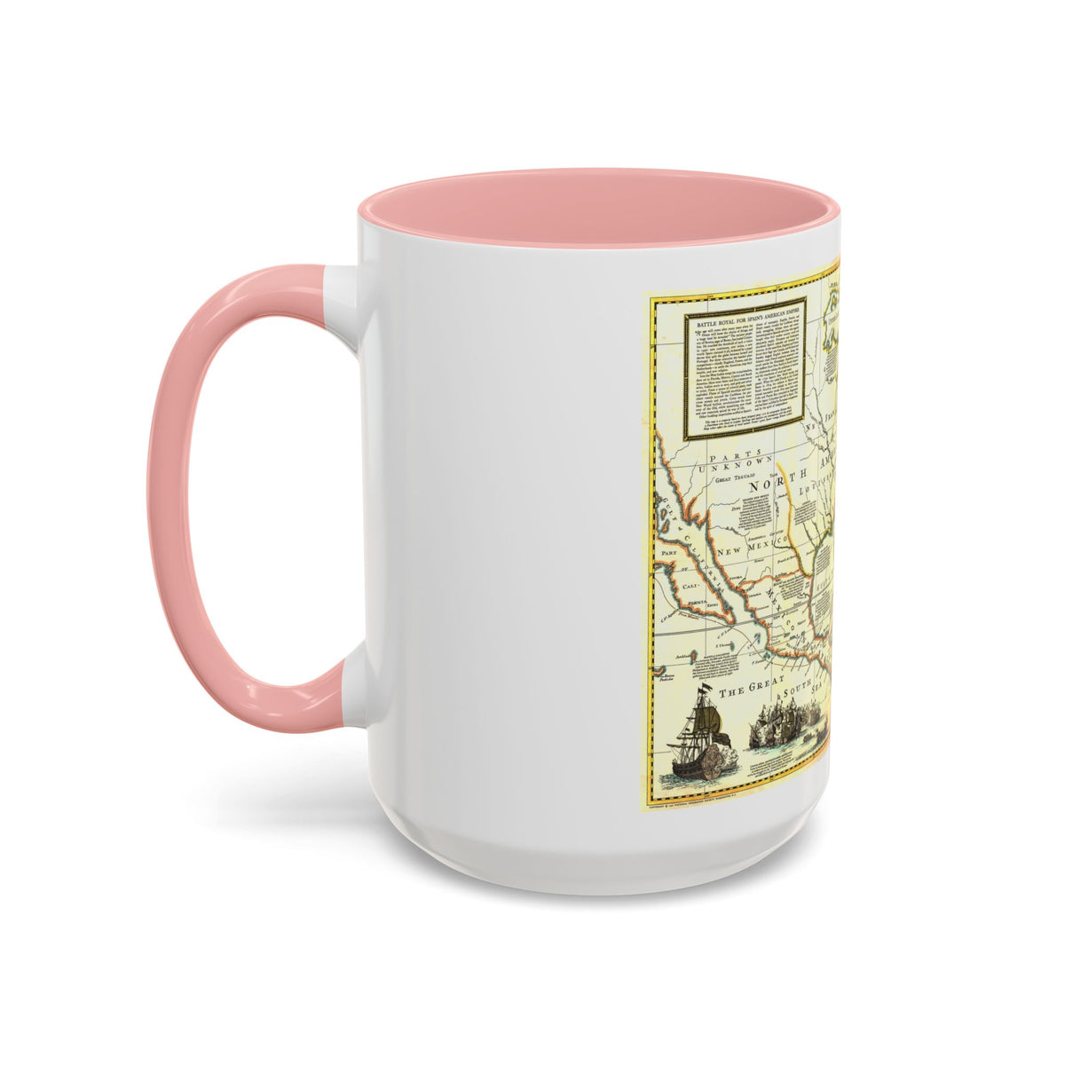 North America - Colonization and Trade (1977) (Map) Accent Coffee Mug