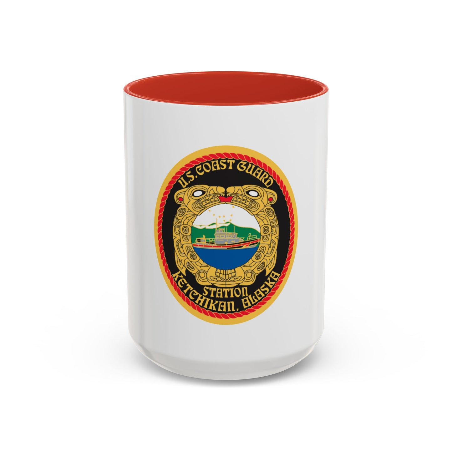 USCGS Ketchikan (U.S. Coast Guard) Accent Coffee Mug
